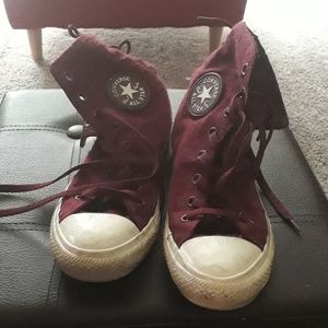 Ladies size 7 high top converses
